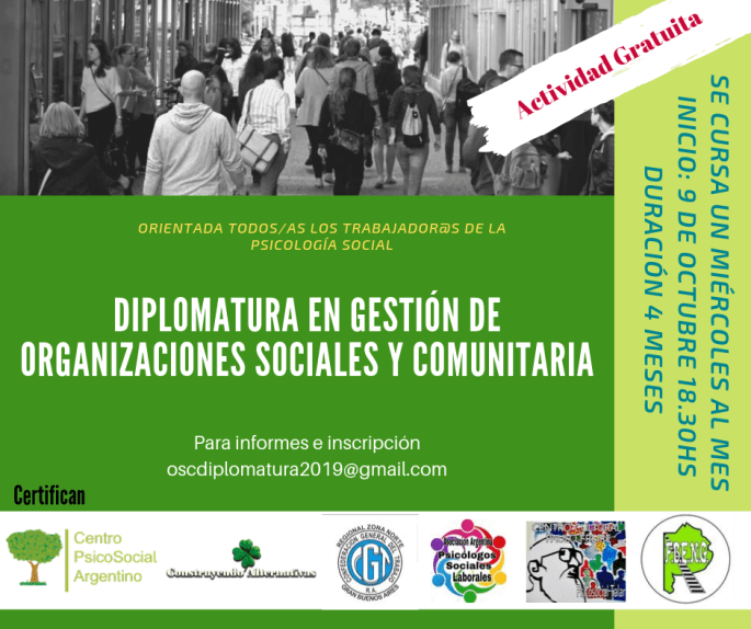 Se Cursa un Miércoles al mes - Inicio_ 9 de octubre 18.30hs Duración 4 meses